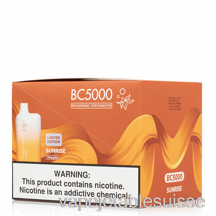 Vape Suisse [paquet De 10] Bc5000 Jetable